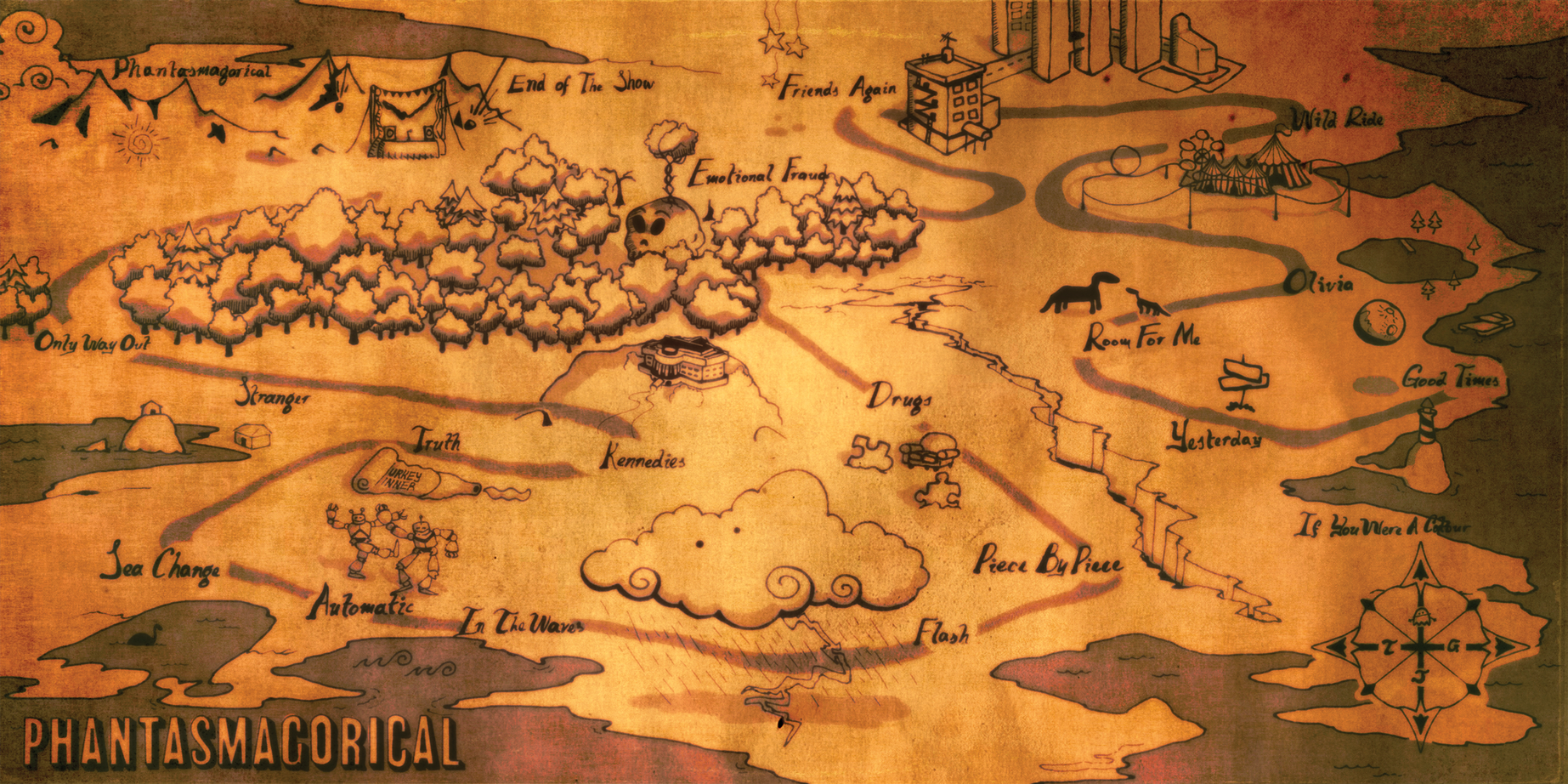 Third iteration! Paper texture in the works, ink simulation process solidified, Preliminary lettering completed.